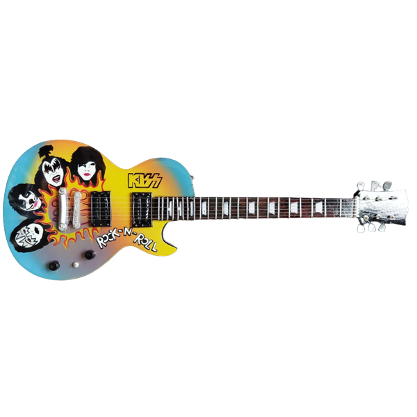 pensioen Ironisch creëren Kiss, Rock 'n' Roll - Gibson Les Paul OK877 miniatuur gitaar