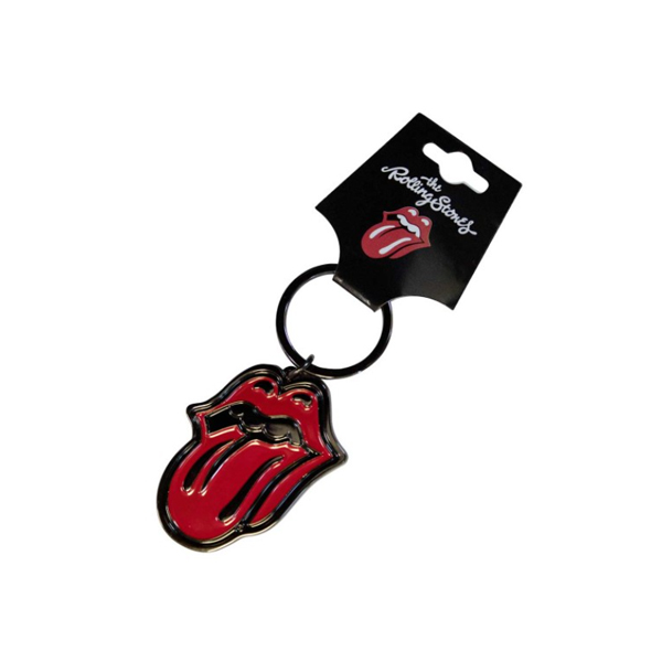 Rolling Stones Sleutelhanger *5* Classic Tongue Black - Afbeelding 2