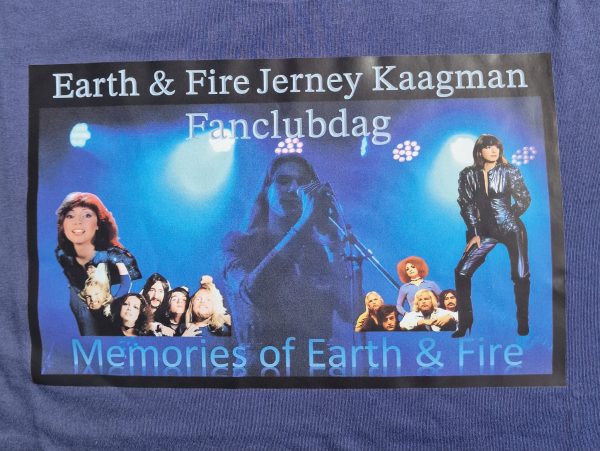 Earth & Fire Jerney Kaagman Fanclubdag Memories of Earth & Fire (t-shirt) - Afbeelding 2