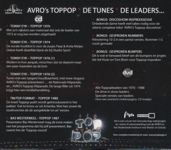 AVRO's Toppop De Tunes De Leaders (cd-dvd) - Afbeelding 2