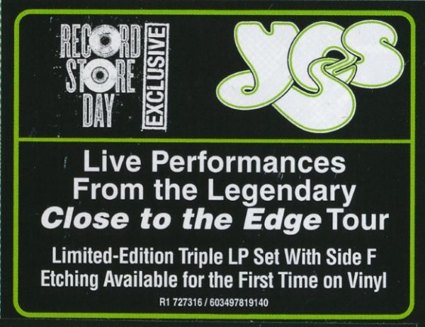 Yes - Live At The Rainbow, London, England 12/16/1972 (RSD 2025) (3 lp's) - Afbeelding 2