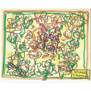 Schilderij "Drummer in Zonnetje" geschilderd door Cesar Zuiderwijk (nr.17)