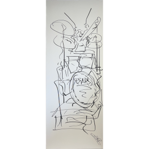 Schilderij (2) geschilderd door Cesar Zuiderwijk (groot formaat)