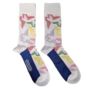 Sokken nr. 258 Paul McCartney - Wings Logos - maat 40-45 - Wit