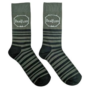 Sokken nr. 259 Beatles - Drum & Stripes - maat 39-45 - Zwart