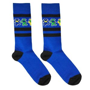 Sokken nr. 260 Grateful Dead - Dancing Bears Stripe - maat 39-45 - Blauw