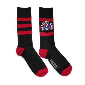 Sokken nr. 261 Grateful Dead - Steal Your Face Logo - maat 39-45 - Zwart