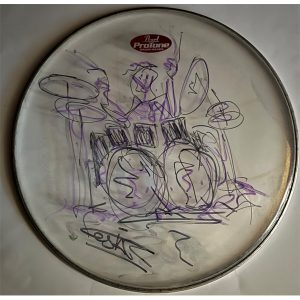 Drumvel (28) beschilderd en gesigneerd door Cesar Zuiderwijk