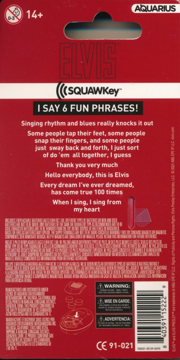 Elvis Presley: Elvis Talking Keychain/sleutelhanger - Afbeelding 2