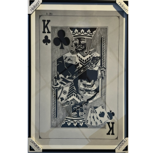 BB King Print op canvas gelimiteerd/ingelijst George Enzlin