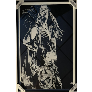 Janis Joplin Print op canvas gelimiteerd/ingelijst George Enzlin
