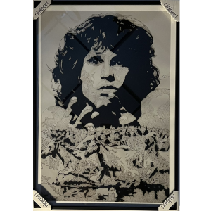 Jim Morrison Print op canvas gelimiteerd/ingelijst George Enzlin
