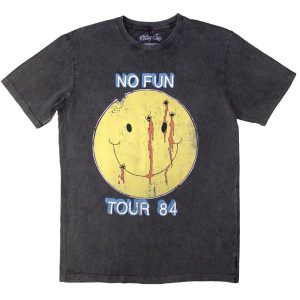 Mötley Crüe - No Fun Tour '84 (t-shirt) stone wash grijs