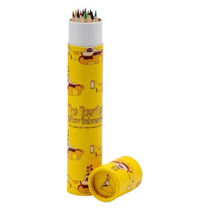 Beatles Yellow Submarine Gele Koker met 12 kleurpotloden
