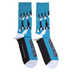 Sokken nr. 286 Beatles - Abbey Road Silhouettes Repeat - maat 40-45 - Blauw