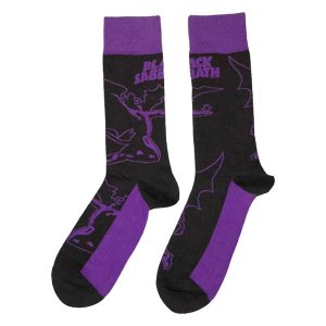 Sokken nr. 272 Black Sabbath - Logo & Demon  - maat 40-45 - Zwart