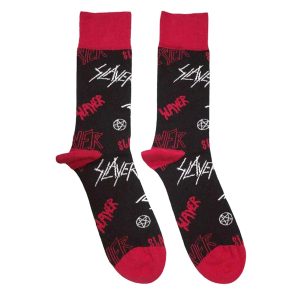 Sokken nr. 277 Slayer - Logos Pattern - maat 40-45 - Zwart