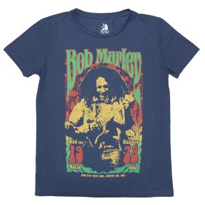 Bob Marley - 1978 World Tour - Dames T-shirt (Denim Blue)