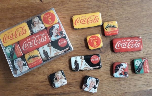 Magneet Set Coca-Cola Yellow Mix - Afbeelding 2