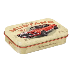Ford Mustang GT 1967 Red XL Blikje suikervrije pepermuntjes nr. 1