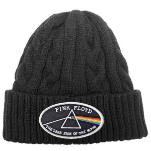 Pink Floyd - Dark Side of the Moon ovaal logo (wit omrand) gebreid (beanie/muts) 207