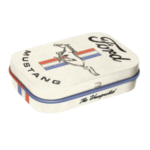 Ford Mustang Horse & Stripes Logo Blikje suikervrije pepermuntjes nr. 39