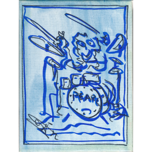 Schilderij (7) geschilderd door Cesar Zuiderwijk (klein formaat)