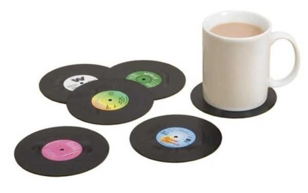 Gift Republic Vinyl 6 Coasters/Onderzetters - Afbeelding 2