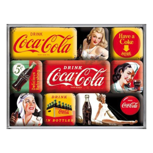 Magneet Set Coca-Cola Yellow Mix
