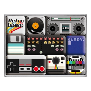 Magneet set Retro Wave Media
