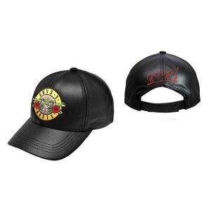 Guns 'n' Roses Bullet Logo Lederen/Leather Cap
