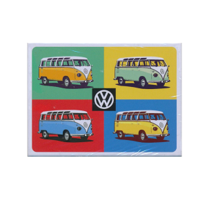 Volkswagen Bulli Pop Art Magneet 04