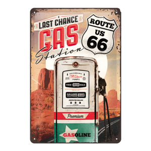 Route 66 Gas Station - Metal sign/metalen plaat 22215