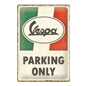 Vespa Parking Only - Metal sign/metalen plaat 22421