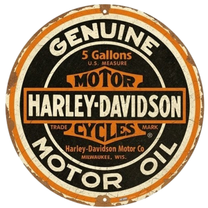 Harley Davidson Genuine Motor Oil Metal sign/metalen plaat in reliëf