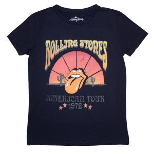 Rolling Stones - Desert '72 (dames t-shirt) donkerblauw