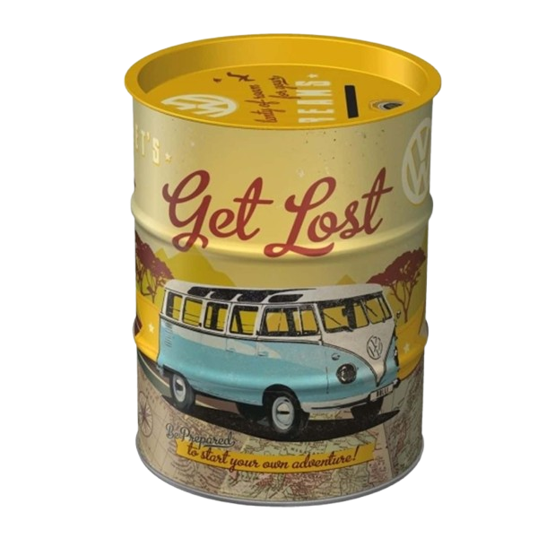 VW Bulli T1 Lets Get Lost Olievat Spaarpot