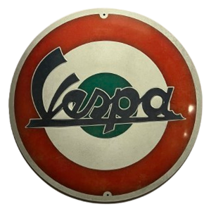 Vespa Metal sign/metalen plaat in reliëf