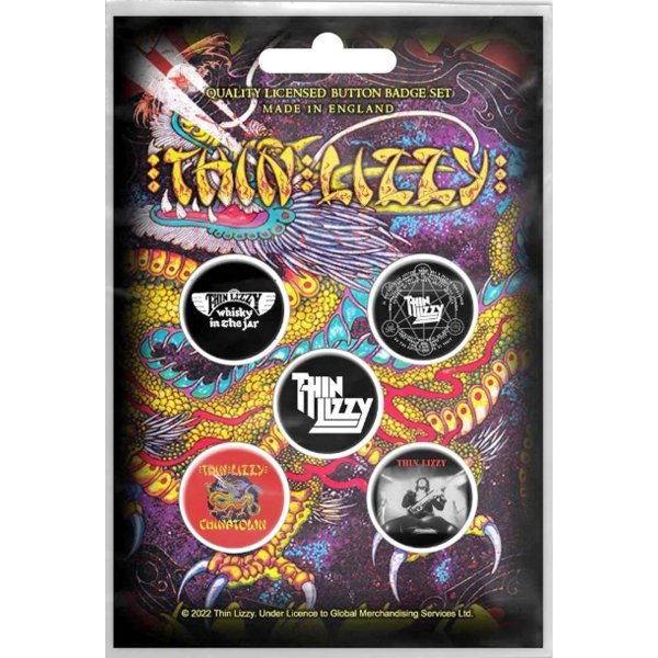 Thin Lizzy - Chinatown 5 buttons
