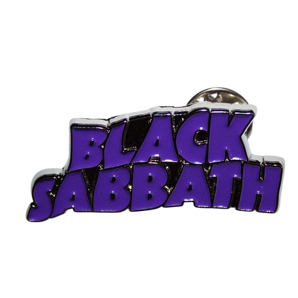 Black Sabbath - Purple Wavy Logo Pin