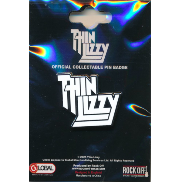 Thin Lizzy - Logo - Wit Pin