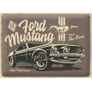 Ford Mustang Meet The Boss - Metal sign/metalen plaat 23311