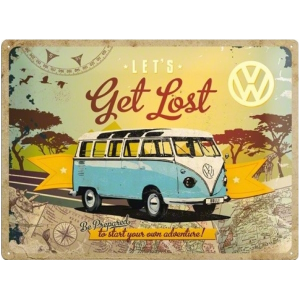 Volkswagen Lets Get Lost - Metal sign/metalen plaat 23156