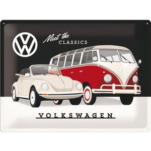 Volkswagen meet the classics - Metal sign/metalen plaat 23255