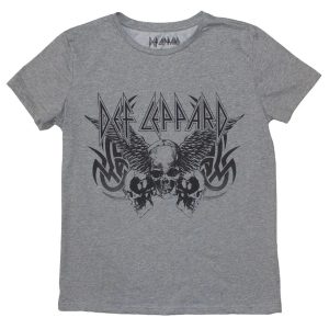Def Leppard - Tribal Skull Grijs (dames t-shirt)