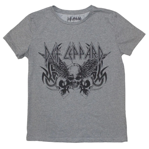 Def Leppard - Tribal Skull Grijs (dames t-shirt)