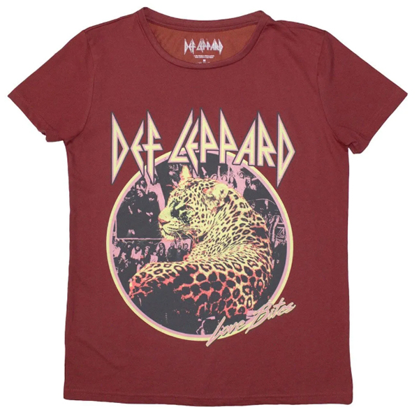 Def Leppard - Love Bites Rood (dames t-shirt)