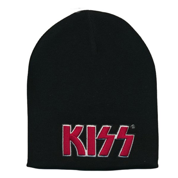 Kiss - Red On White Logo (beanie/muts)