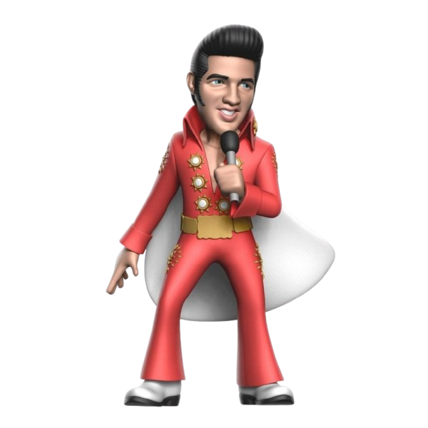 Chase figure! Elvis Presley Minix Figure Elvis Red Suit (112) Limited Chase Edition - Afbeelding 2