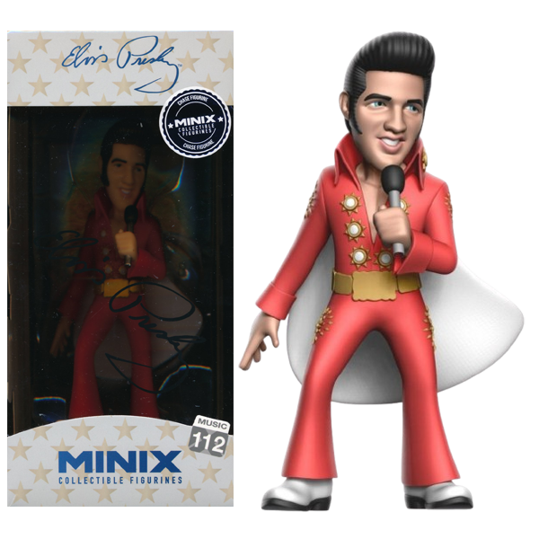 Chase figure! Elvis Presley Minix Figure Elvis Red Suit (112) Limited Chase Edition